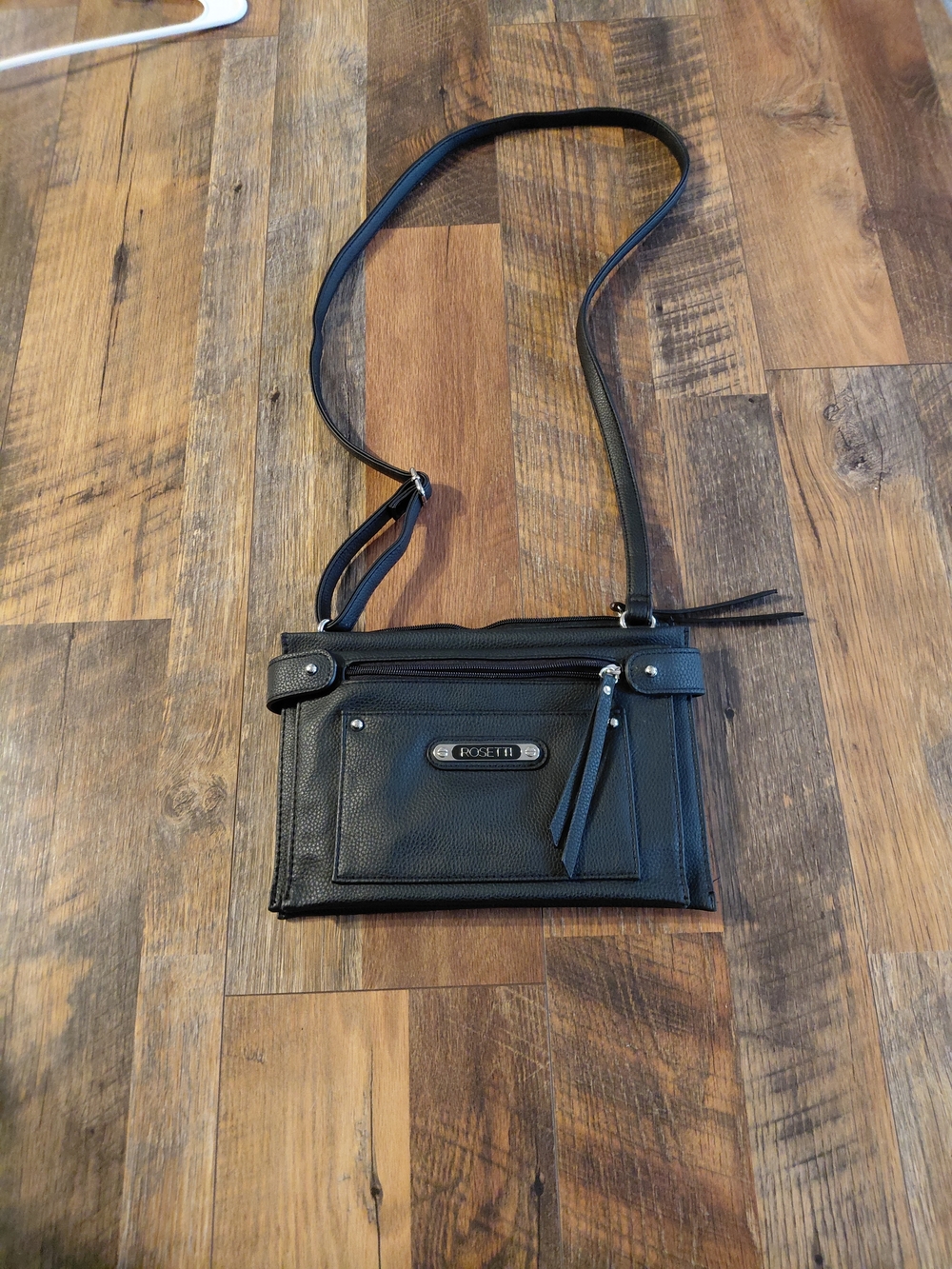 Black Crossbody Shoulder Bag - ROSETTI.
